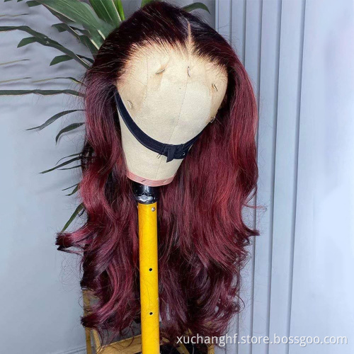 Pre-plucked Transparent Virgin brazilian human hair lace front wig with baby hair,short Blond 613 remy front lace wig human hair